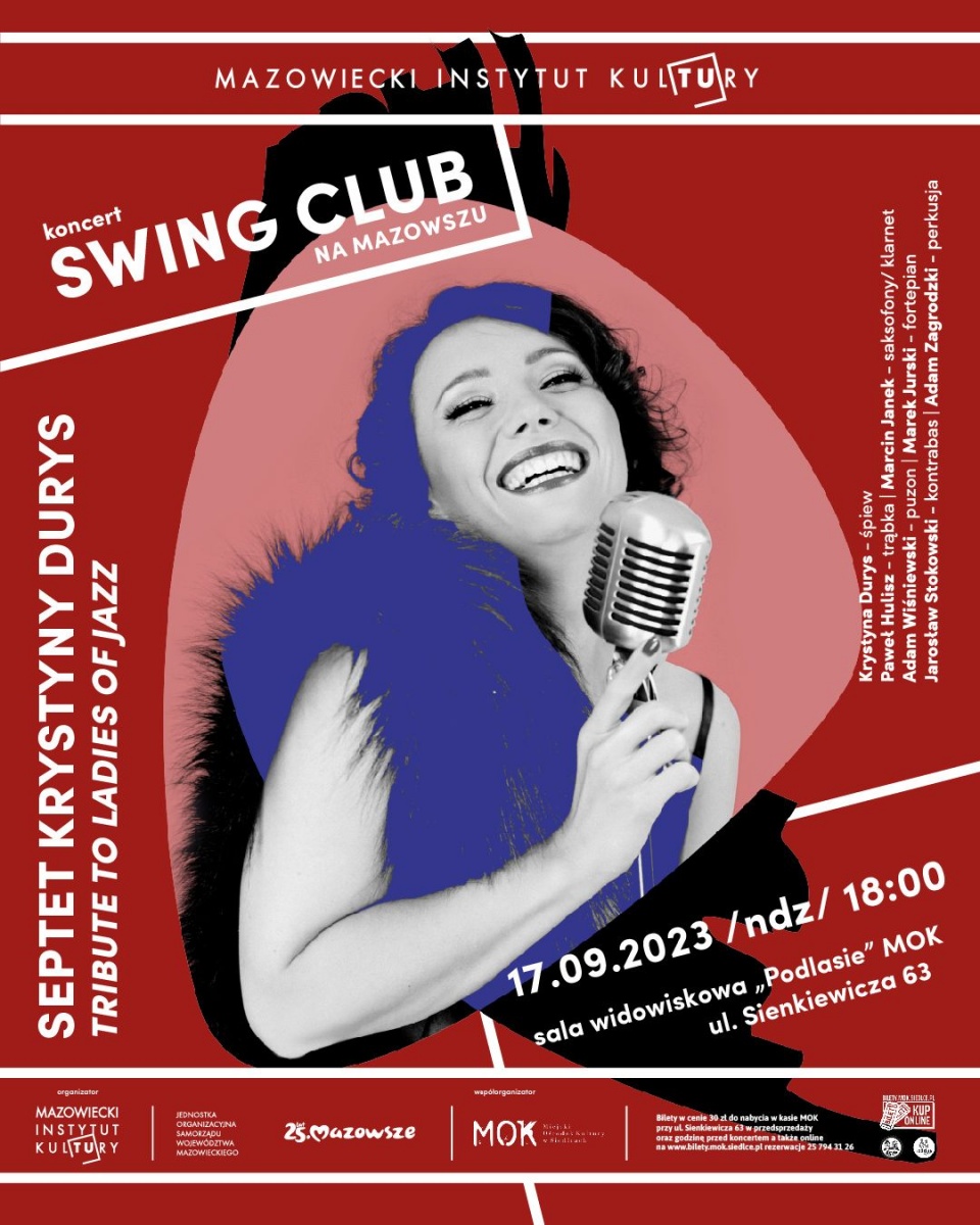 Swing Club na Mazowszu…Krystyna Durys „Tributeto Ladies of Jazz”