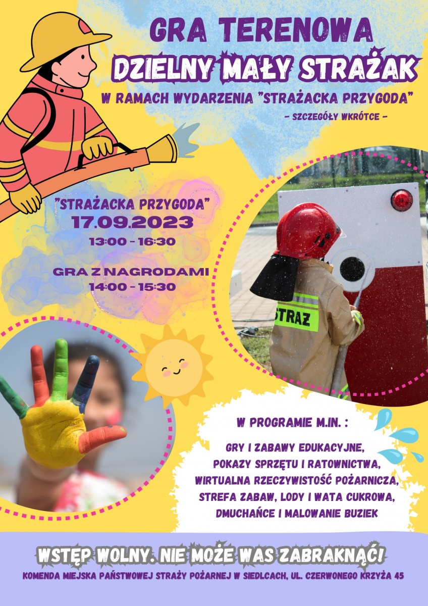Siedleccy strażacy zapraszają na grę terenową z nagrodami