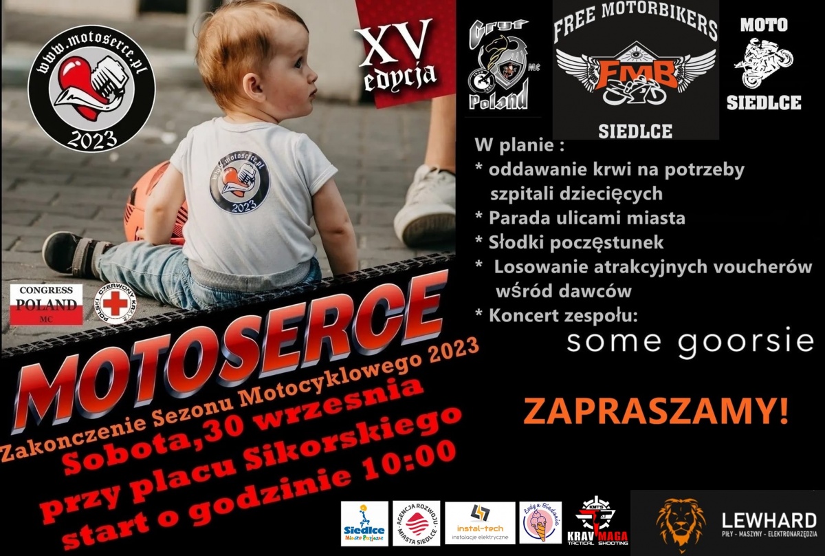 Na zakończenie sezonu motocyklowego 2023 - „Motoserce” na Placu Sikorskiego