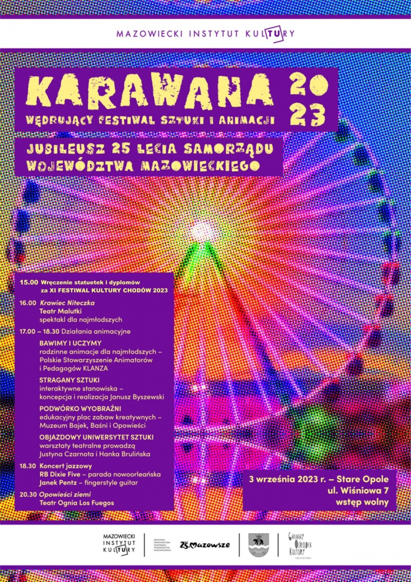 Wędrujący Festiwal Sztuki i Animacji. Karawana 2023 już dziś w Starym Opolu