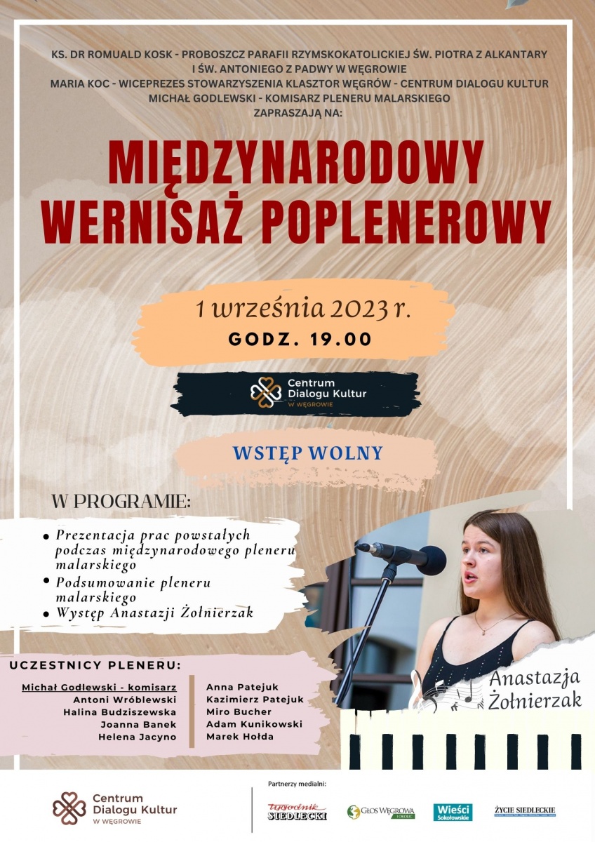 Międzynarodowy wernisaż poplenerowy w Węgrowie