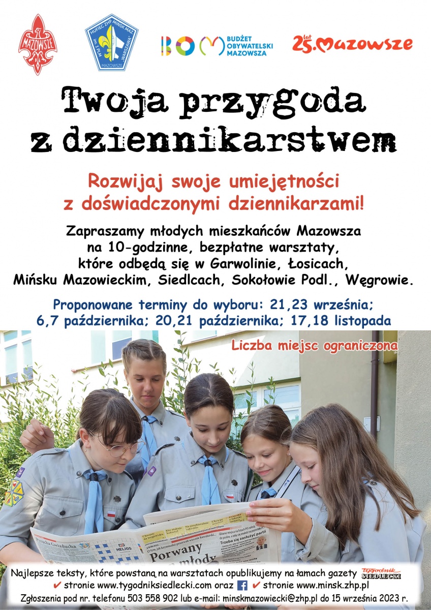 Bezpłatne warsztaty dla młodzieży: Obudź w sobie dziennikarza!