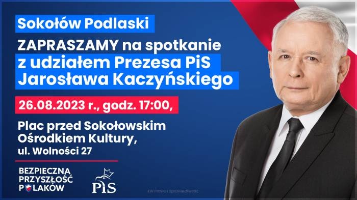 Jarosław Kaczyński w Sokołowie Podlaskim