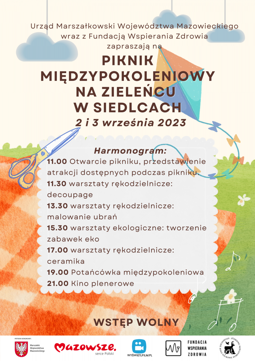 Darmowe warsztaty rękodzielnicze, potańcówka i kino plenerowe w Siedlcach!