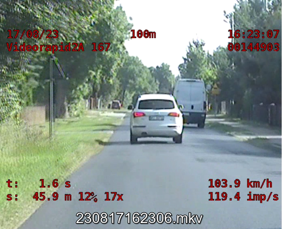 Pędził w zabudowanym, bo... „Zagadał się z żoną”