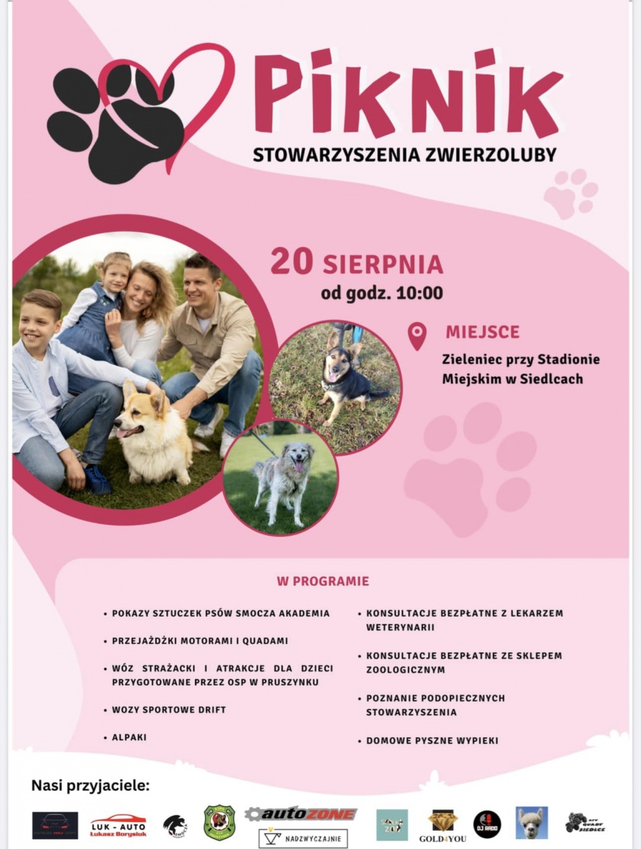 Zwierzoluby zapraszają na piknik!