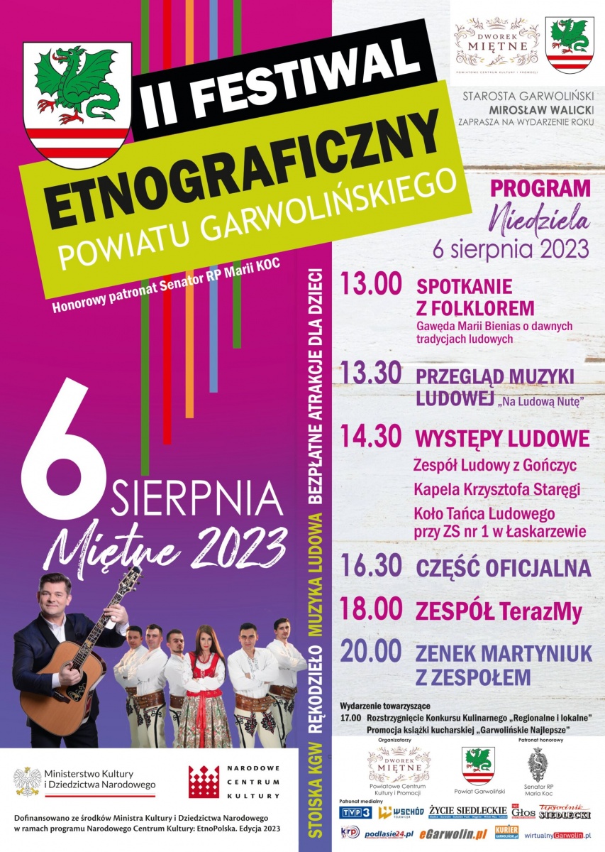 Festiwal Etnograficzny w Miętnem. Na scenie pojawi się Zenek Martyniuk