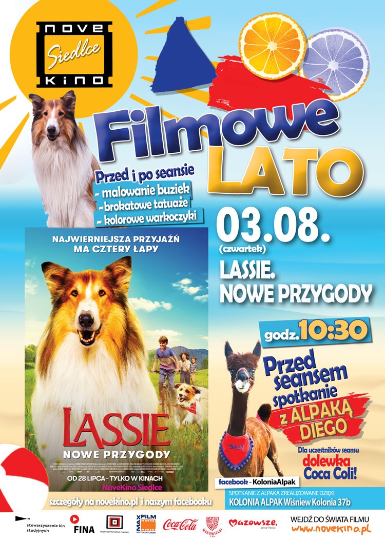FILMOWE LATO w Novekino Siedlce 3 sierpnia start o godz. 10:30!