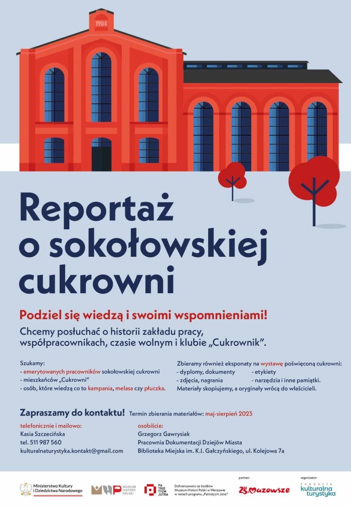 O sokołowskiej cukrowni…Powstaje reportaż