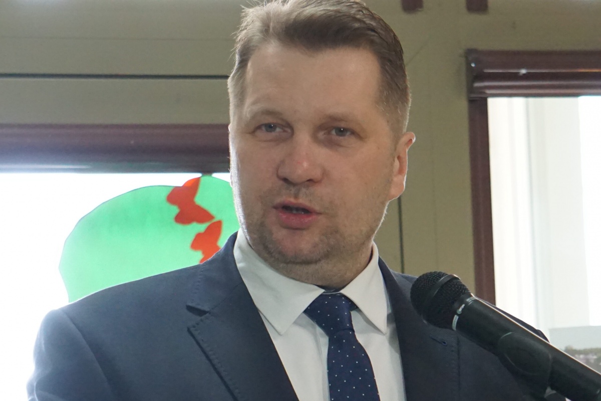 Spotkanie z ministrem Przemysławem Czarnkiem w Węgrowie