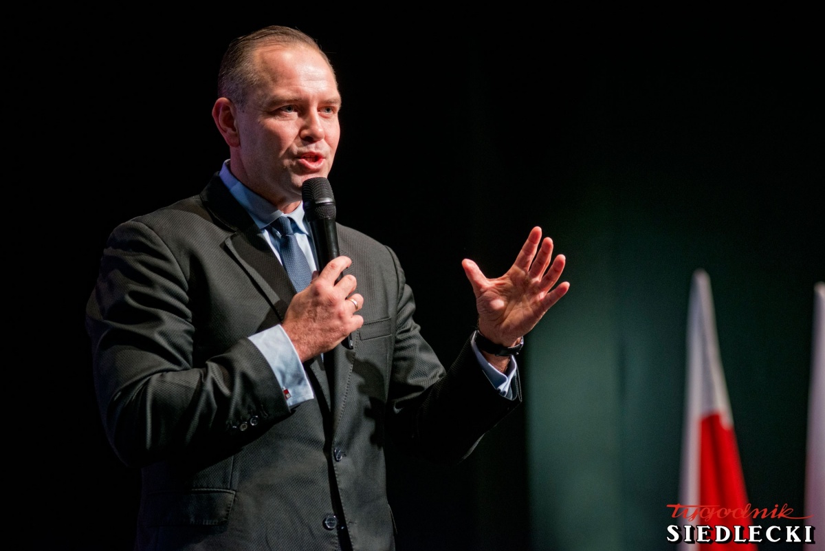 Nawrocki w Siedlcach: Nie będę prezydentem, któremu wystarczy lotnisko w Berlinie