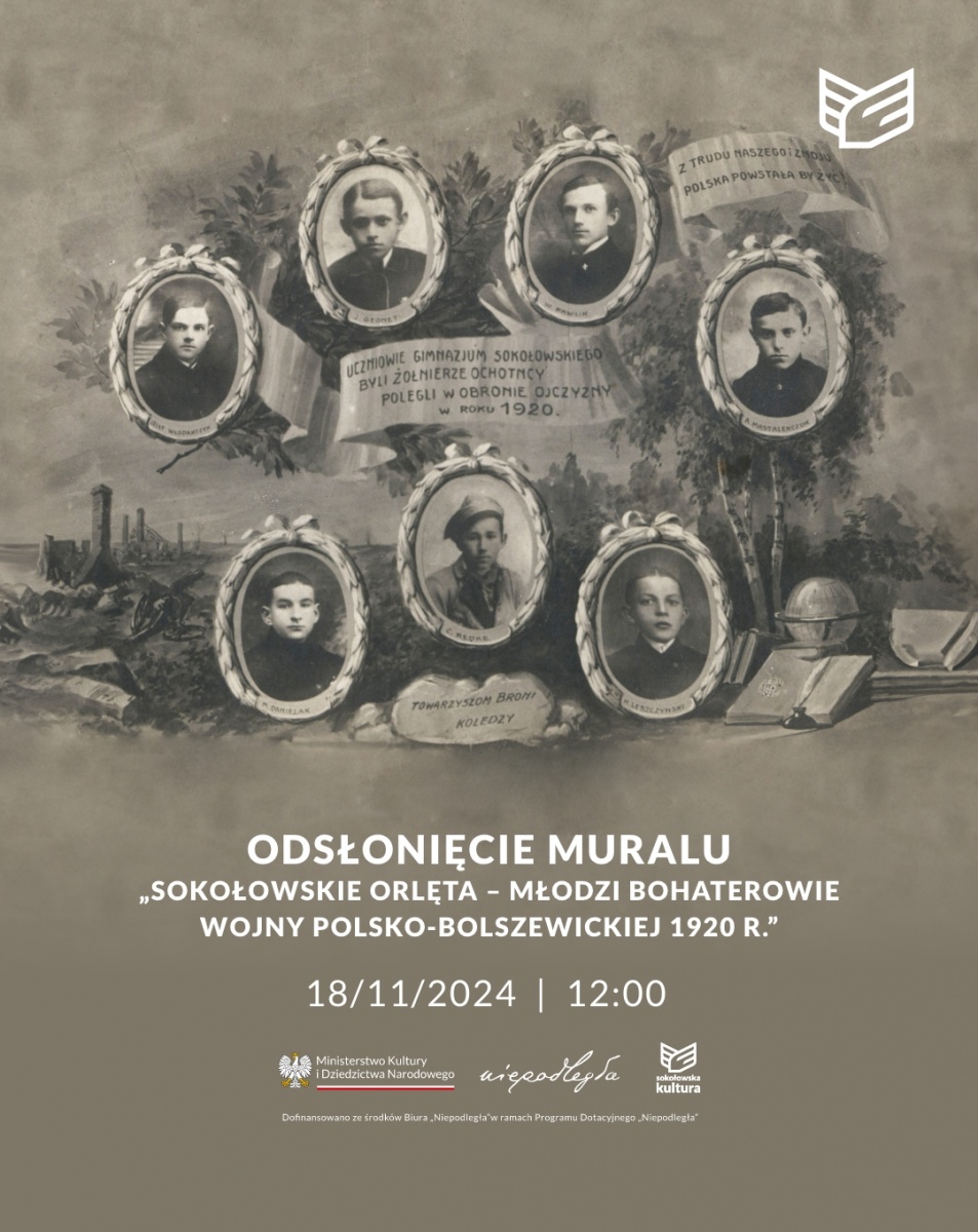 Odsłonięcie muralu poświęconego Sokołowskim Orlętom
