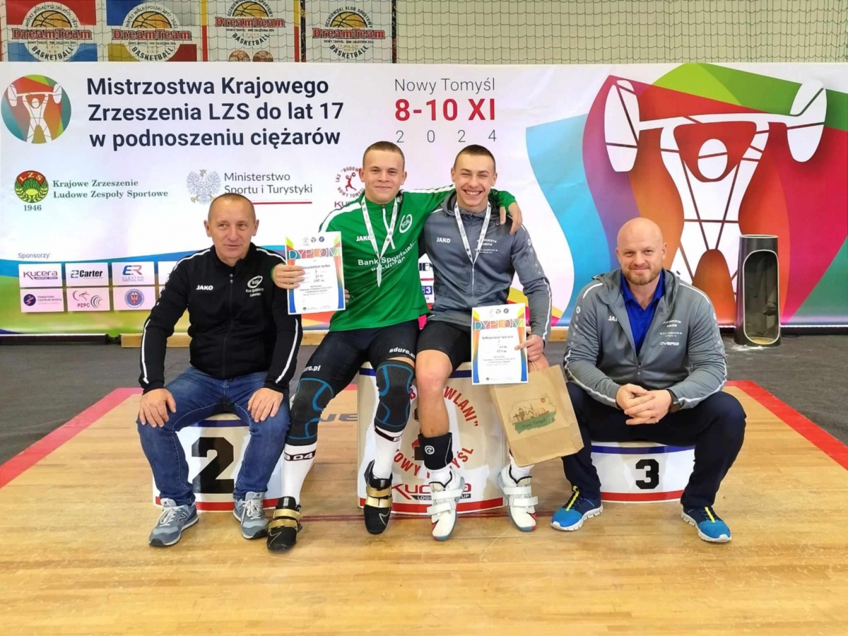 Ciężarowe Mistrzostwa Krajowego Zrzeszenia LZS do lat 17 - Medale dla Siedlec i Łukowa
