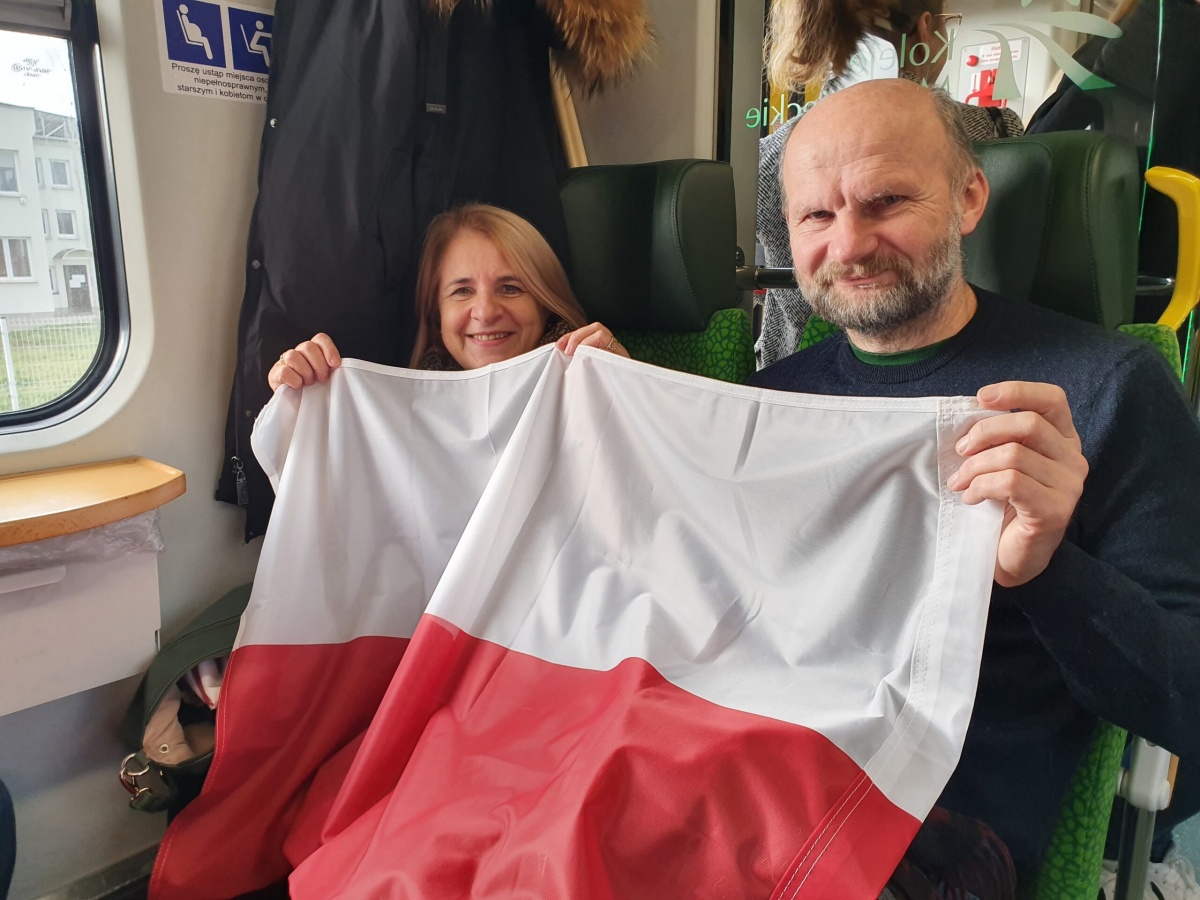 Siedlczanie w drodze na Marsz Niepodległości