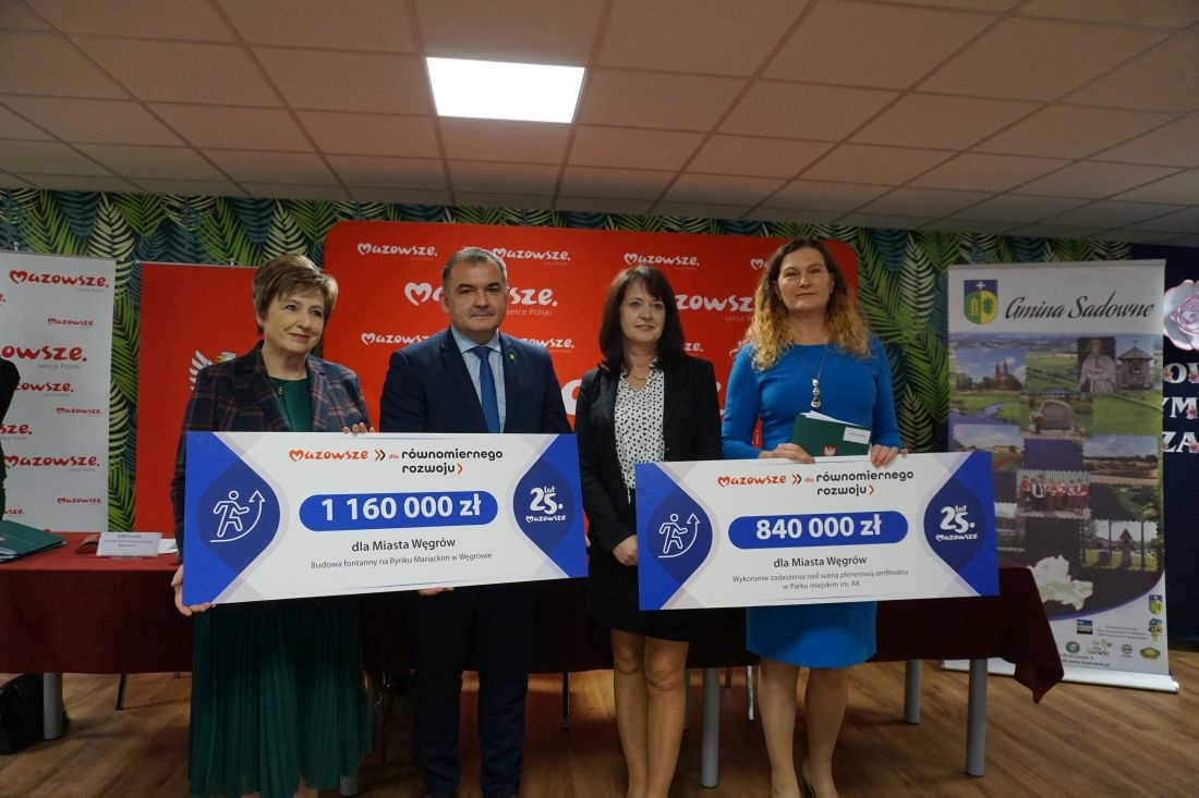 Mazowsze wspiera samorządowe inwestycje w powiecie węgrowskim