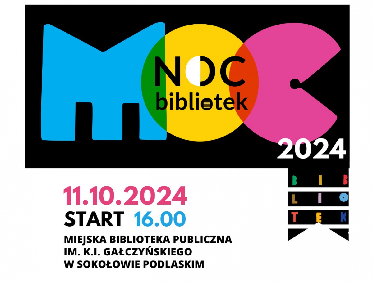 Noc Bibliotek w Sokołowie Podlaskim – spotkania autorskie, atrakcje dla dzieci i gra terenowa
