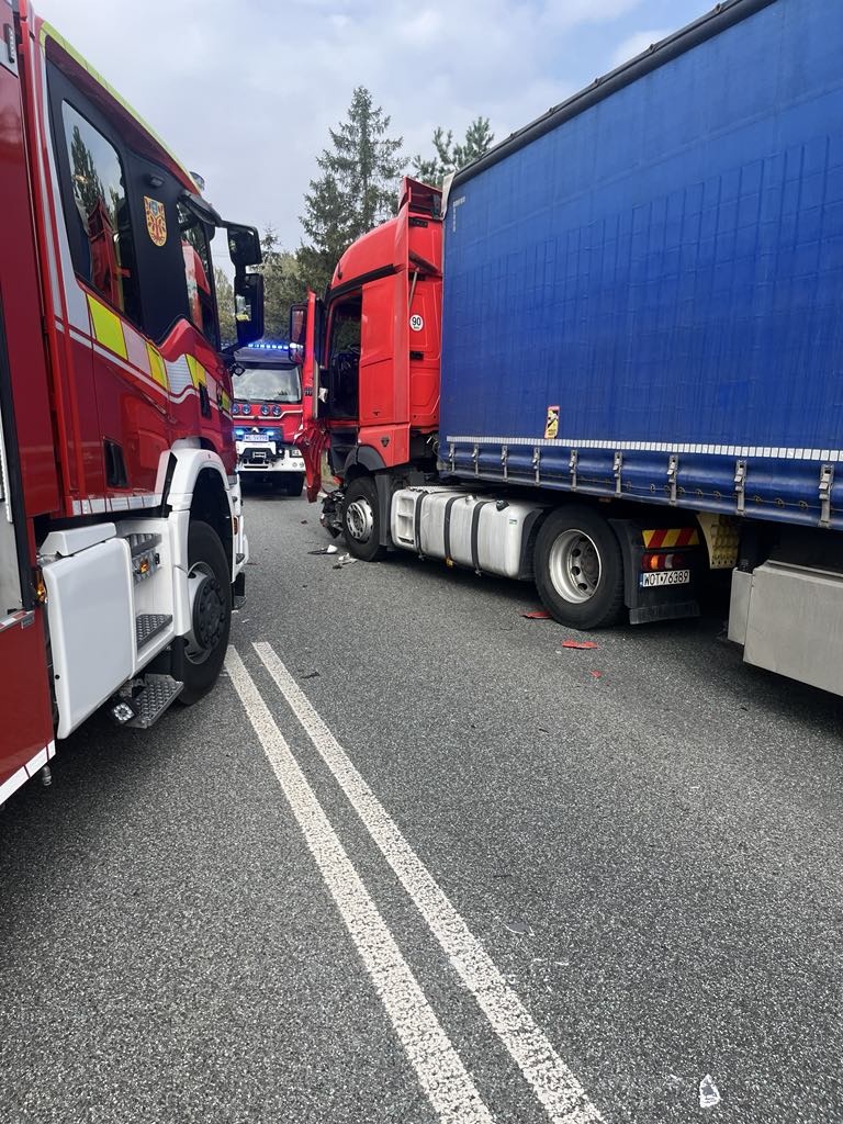 Wypadek w Chromnej! Droga jest już przejezdna