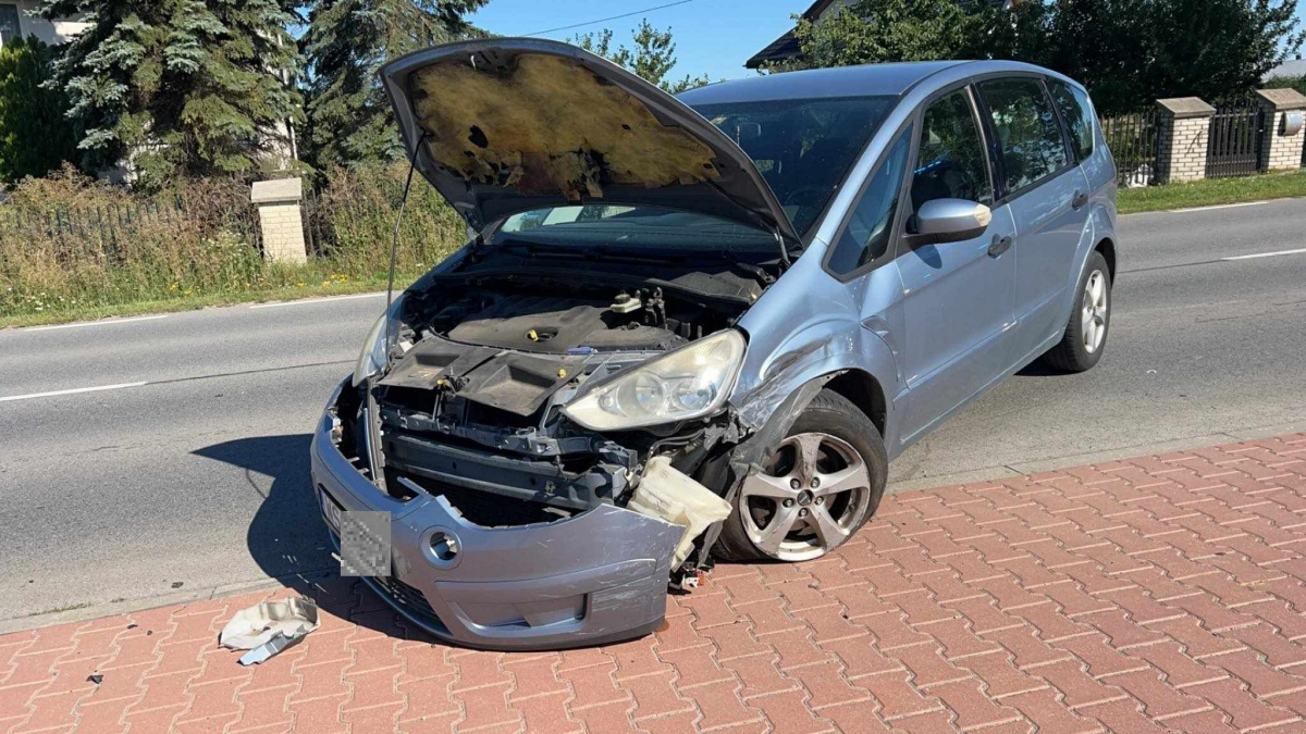 Wypadek w Żelkowie Kolonii (zdjęcia)
