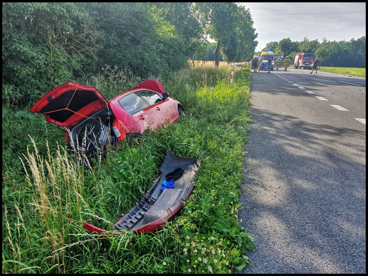 Tchórzew: zderzenie z autobusem (aktualizacja)