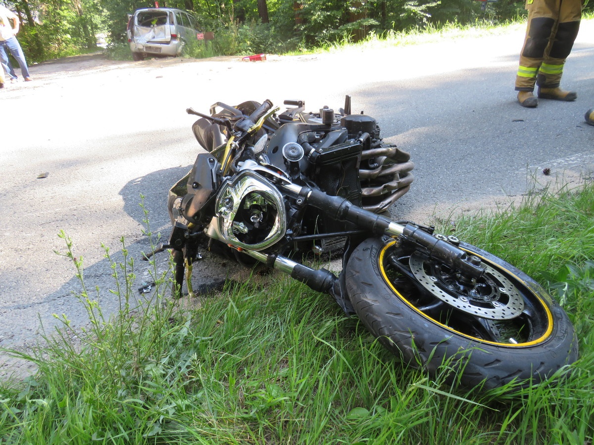 Tragiczny wypadek w Rudce. Motocyklista zmarł w szpitalu