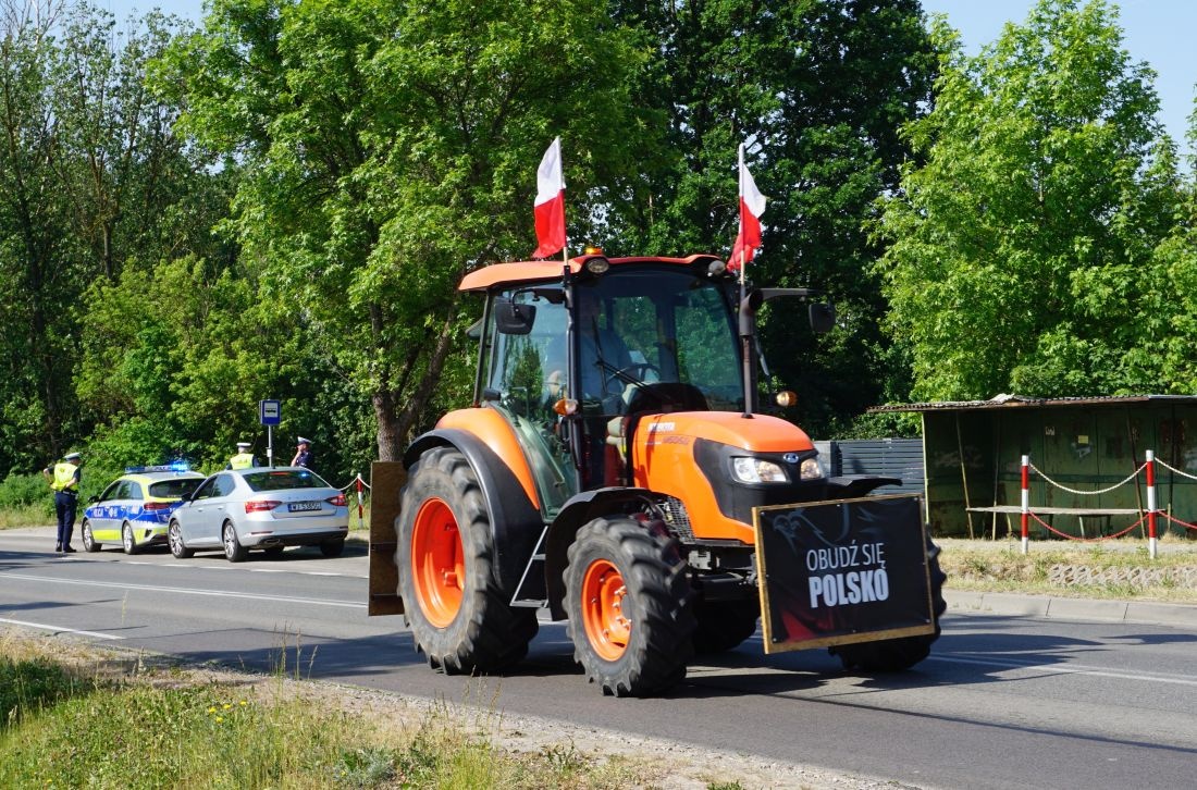 Rozpoczął się protest rolników na DK 2