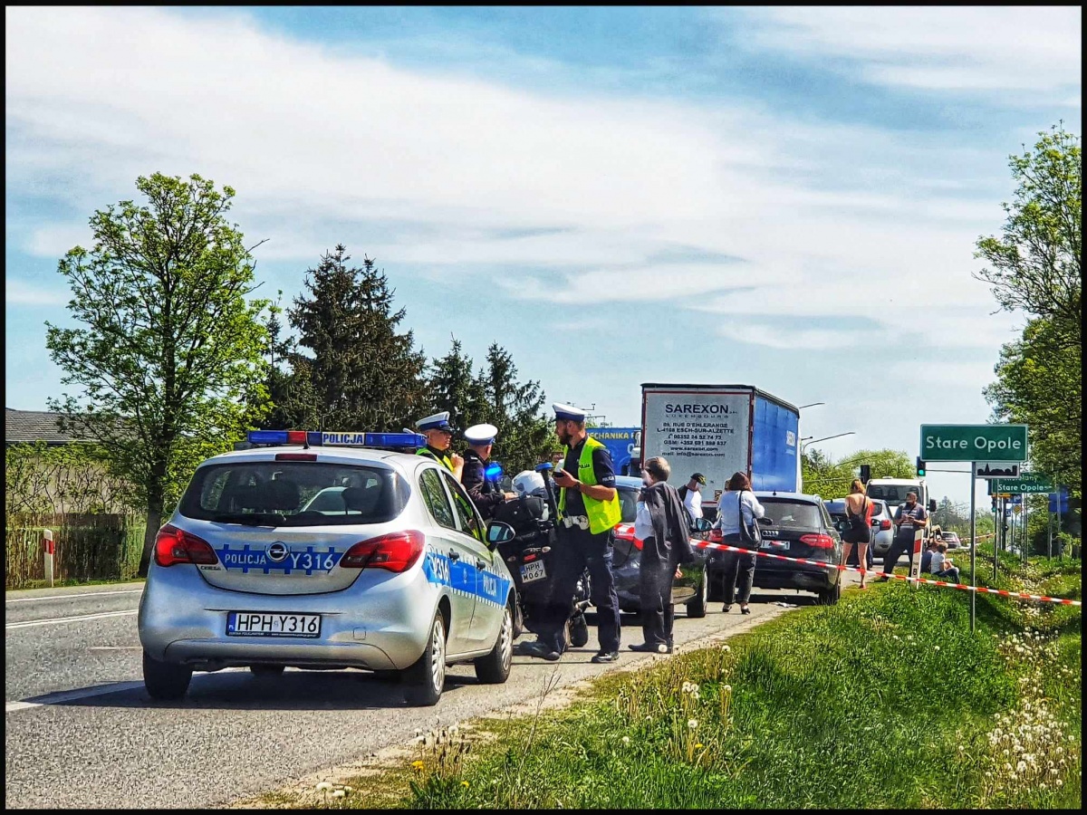 Zderzenie pięciu samochodów w Starym Opolu