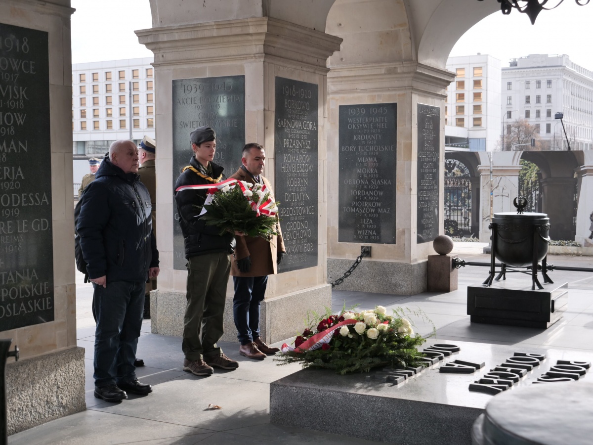 Rocznica bitwy pod Węgrowem: Kwiaty na Grobie Nieznanego Żołnierza