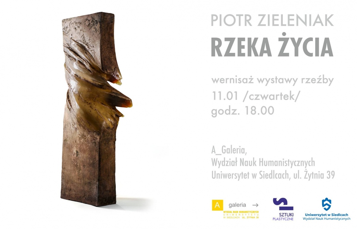 Rzeka życia - wernisaż wystawy rzeźby Piotra Zieleniaka