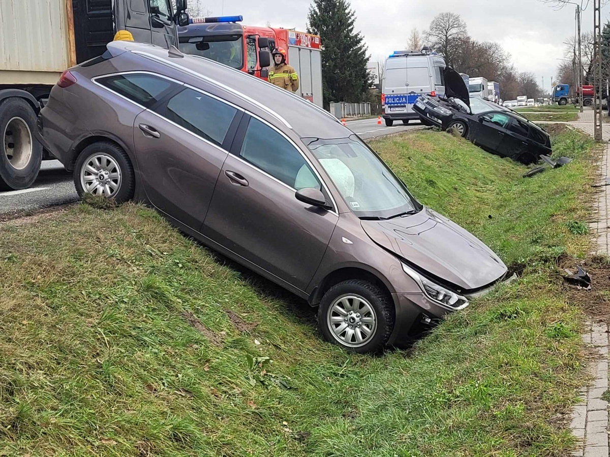 Zderzenie trzech pojazdów w Nowych Iganiach