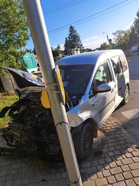 Kolizja na skrzyżowaniu w Sokołowie Podlaskim