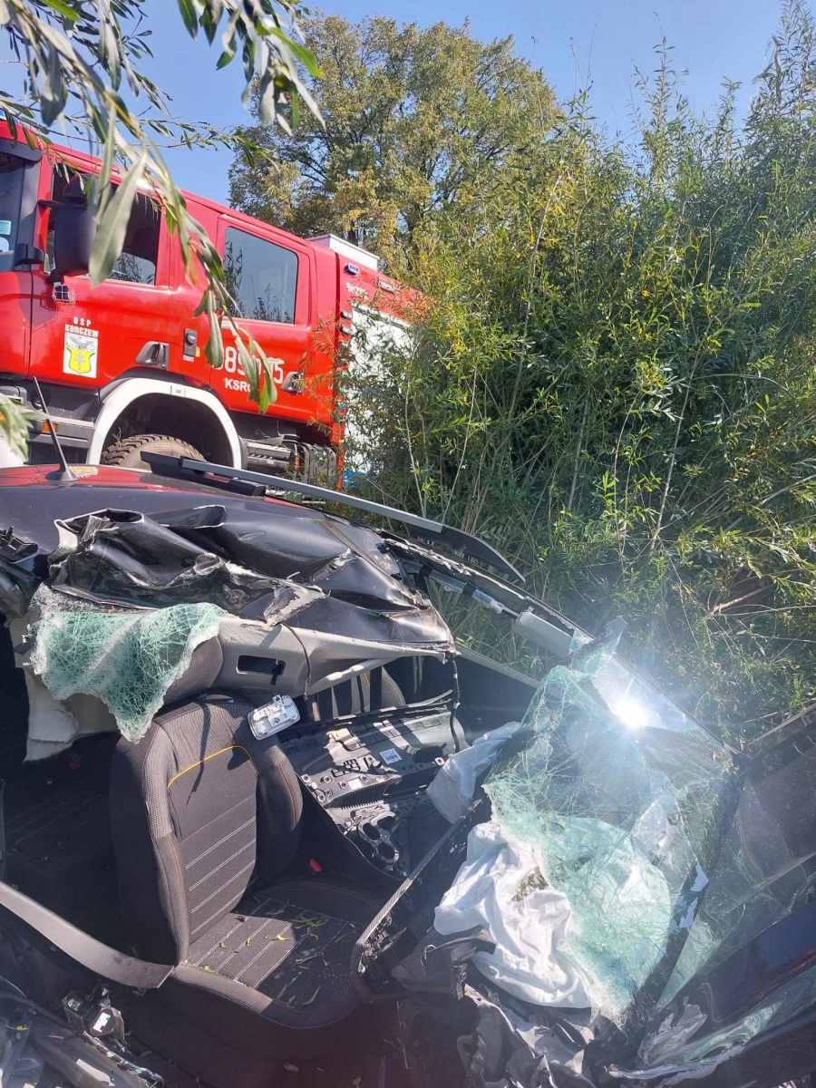 Szczeglacin: Zderzenie samochodu z ciągnikiem