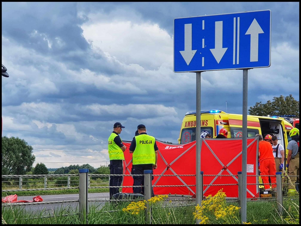 Śmiertelny wypadek na obwodnicy Siedlec. AKTUALIZACJA