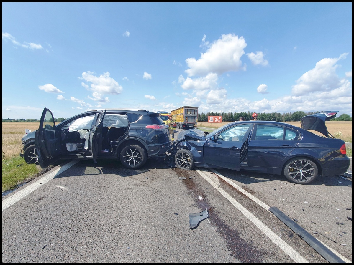 Wypadek na obwodnicy Siedlec z udziałem czterech samochodów (zdjęcia) - aktualizacja
