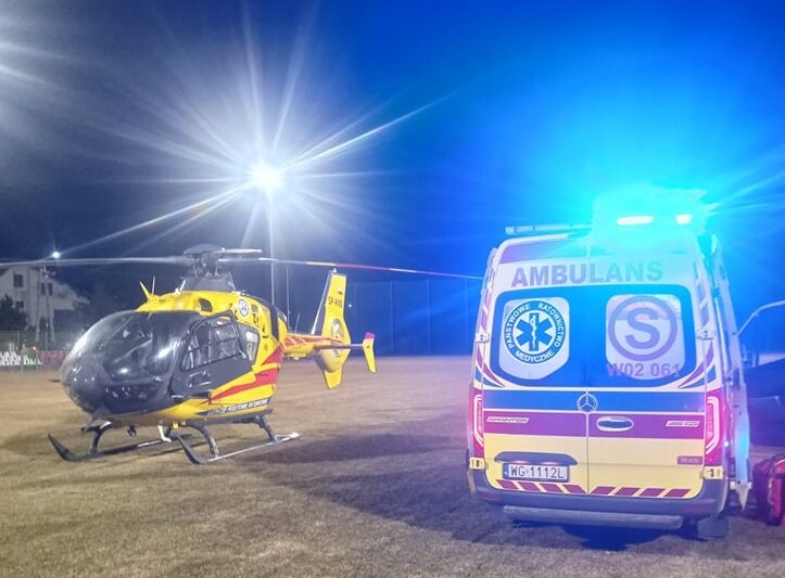 Wypadek podczas wycinki drzewa