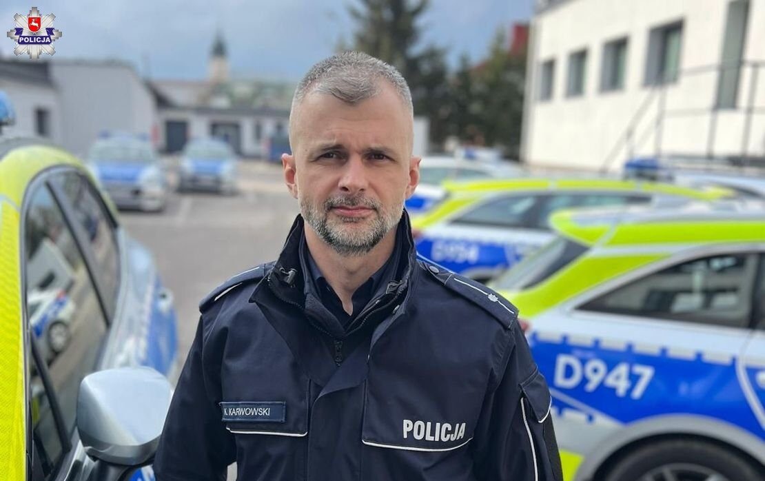 Policjant uratował z pożaru 51-latka