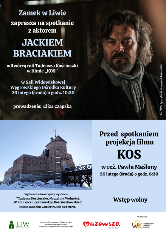 Projekcja filmu „Kos” i spotkanie z Jackiem Braciakiem