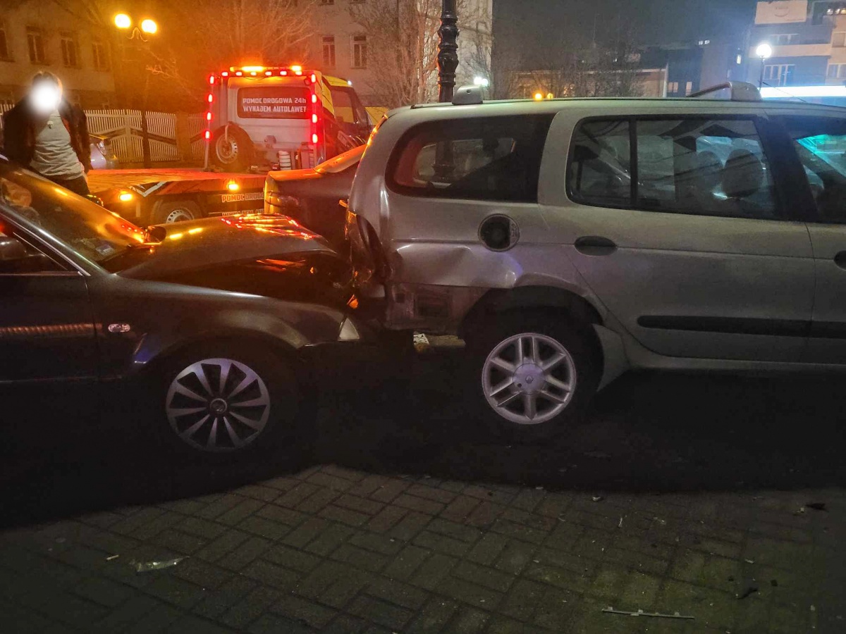 Stłuczka na ul. Sienkiewicza