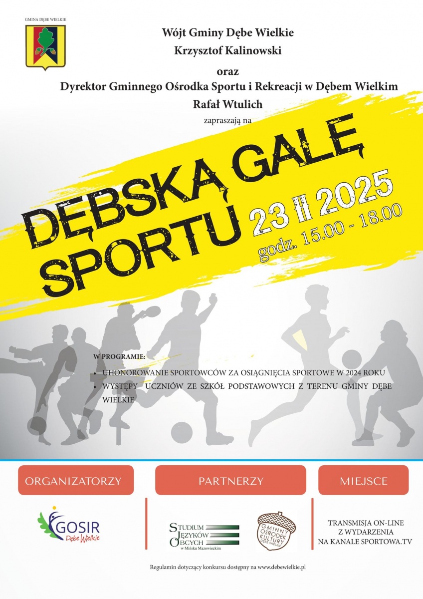 23 lutego odbędzie się „Dębska Gali Sportu 2025”.
