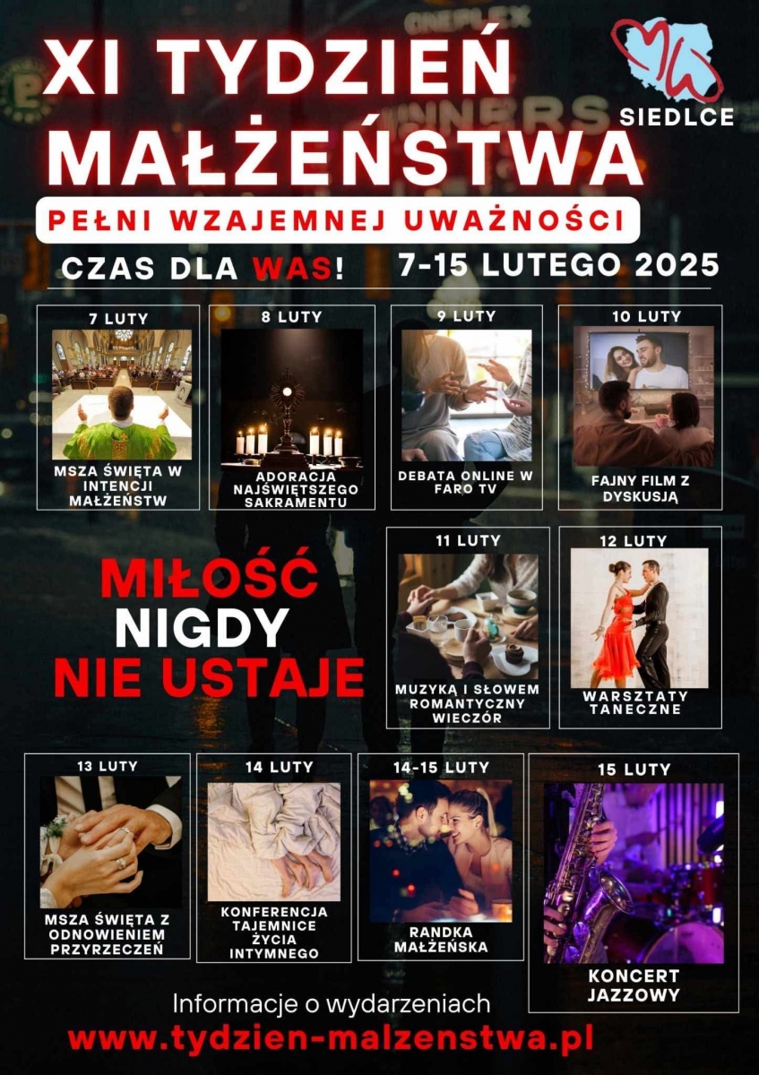Tydzień Małżeństwa - czas, który zbliża i  odnawia relacje