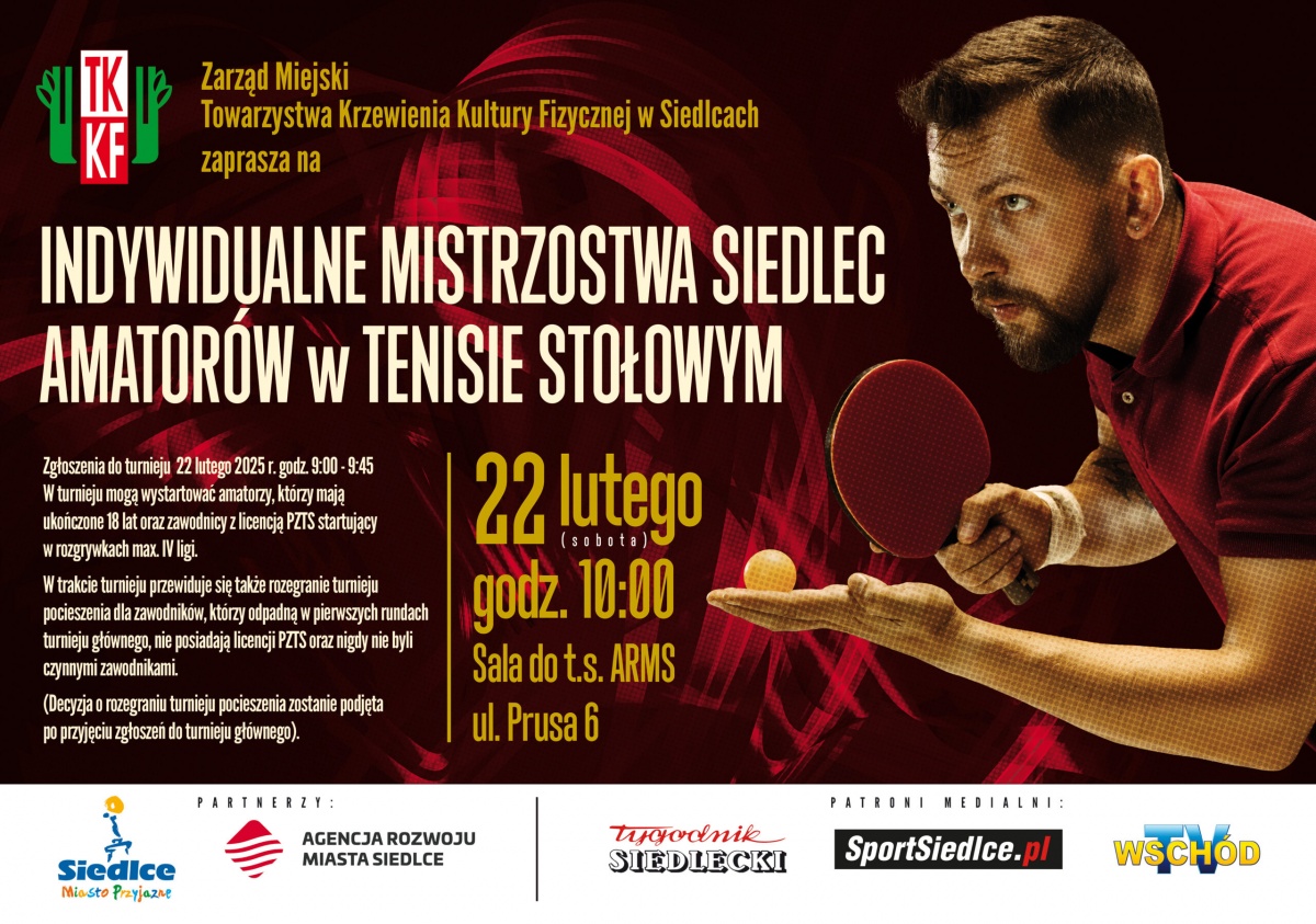 Kto zostanie najlepszym tenisistą stołowym w Siedlcach?