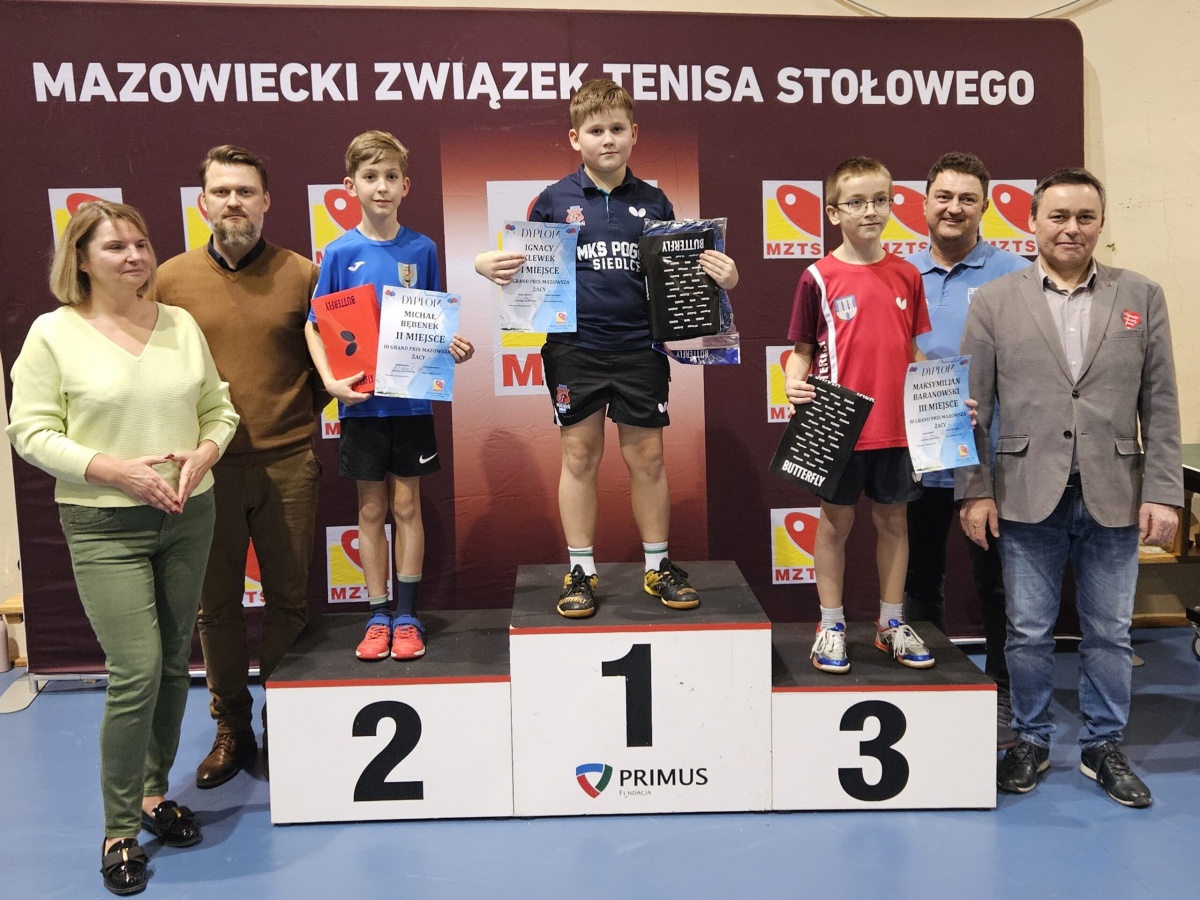 Grand Prix Mazowsza w tenisie stołowym - Ignacy Klewek nie miał sobie równych