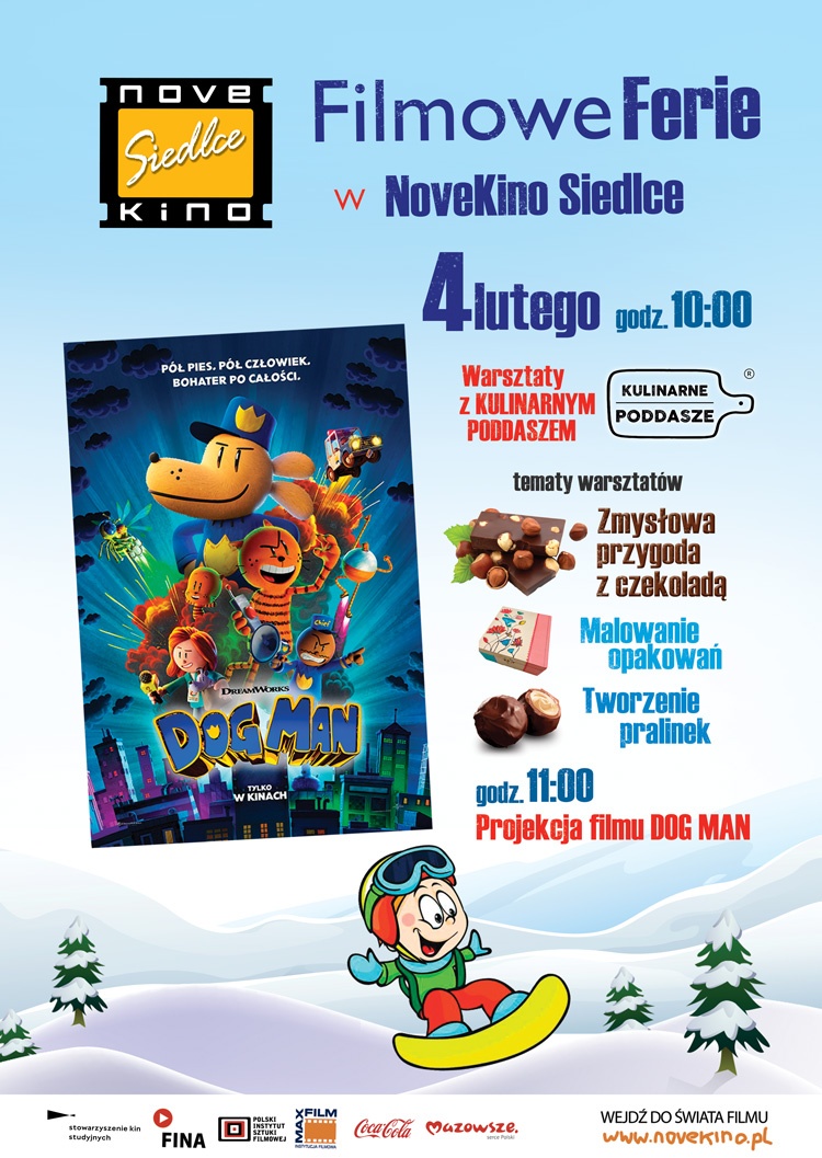 FILMOWE FERIE w Novekino Siedlce  startujemy 1 LUTEGO!