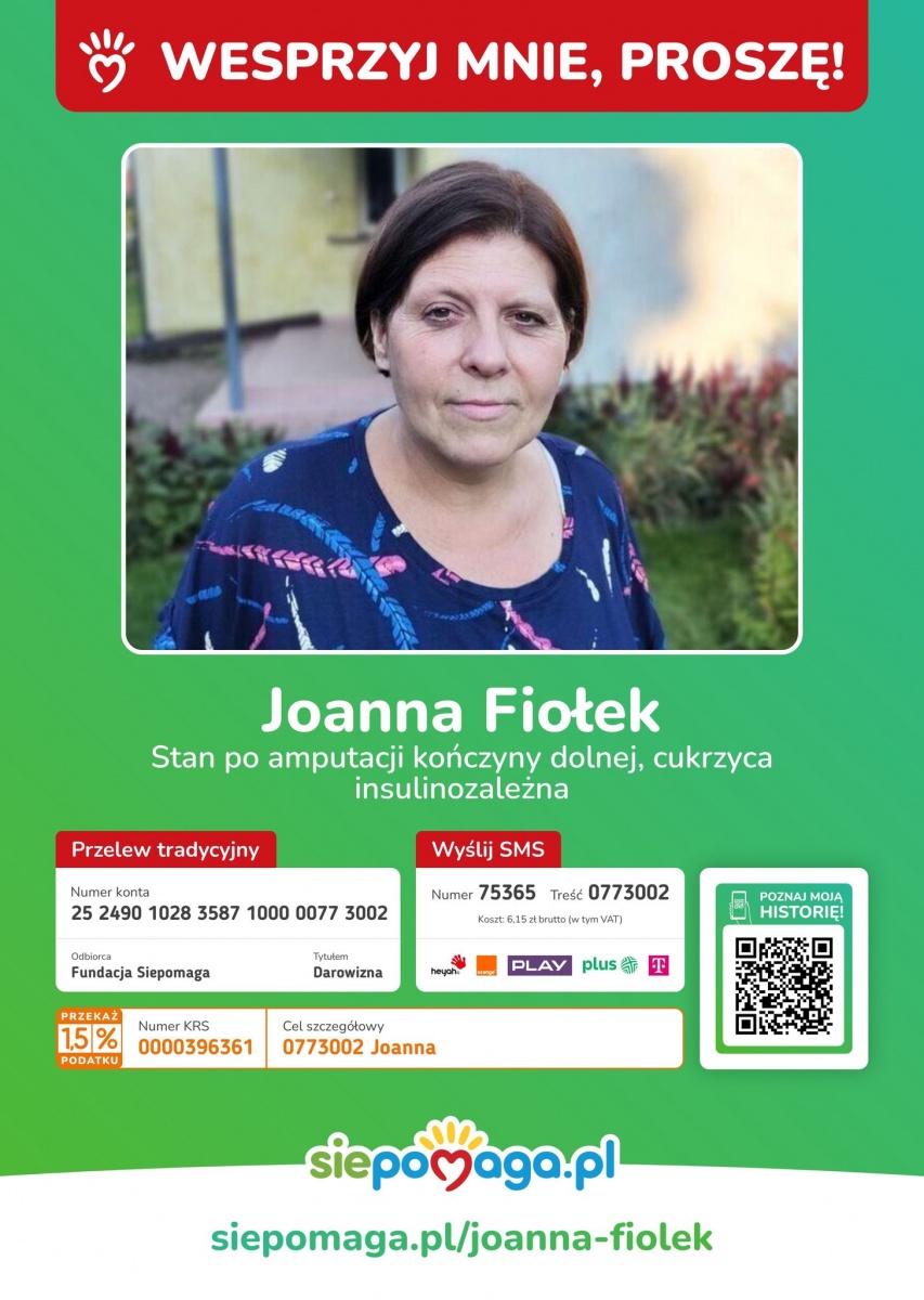 WOŚP gra dziś dla wszystkich, ale jedna mieszkanka powiatu sokołowskiego pilnie potrzebuje pomocy