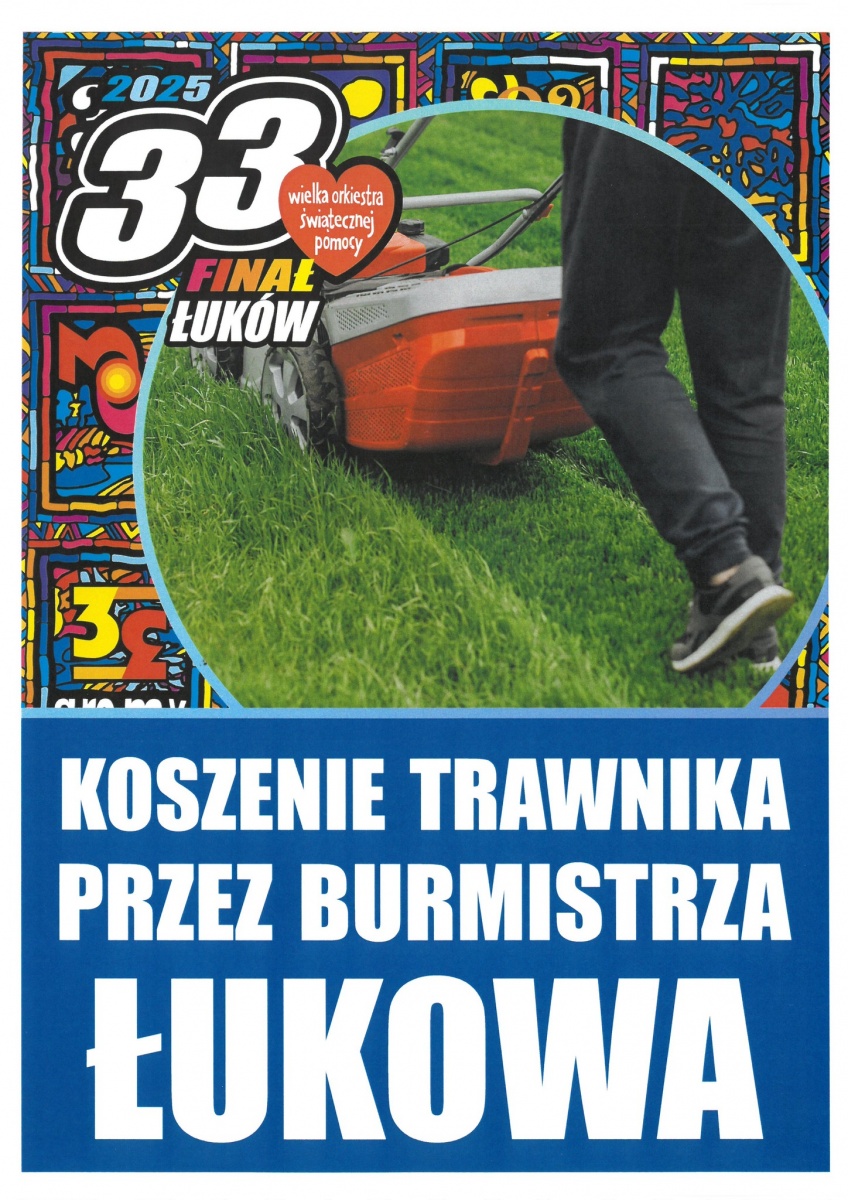 WOŚP w Łukowie: Burmistrz skosi trawnik, a przewodniczący rady miasta umyje okna
