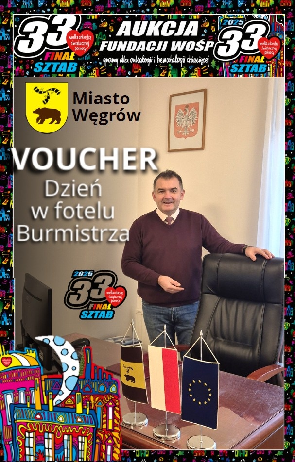 Dzień w fotelu burmistrza na licytacji WOŚP