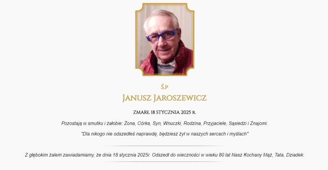 Ostatnie pożegnanie Janusza Jaroszewicza