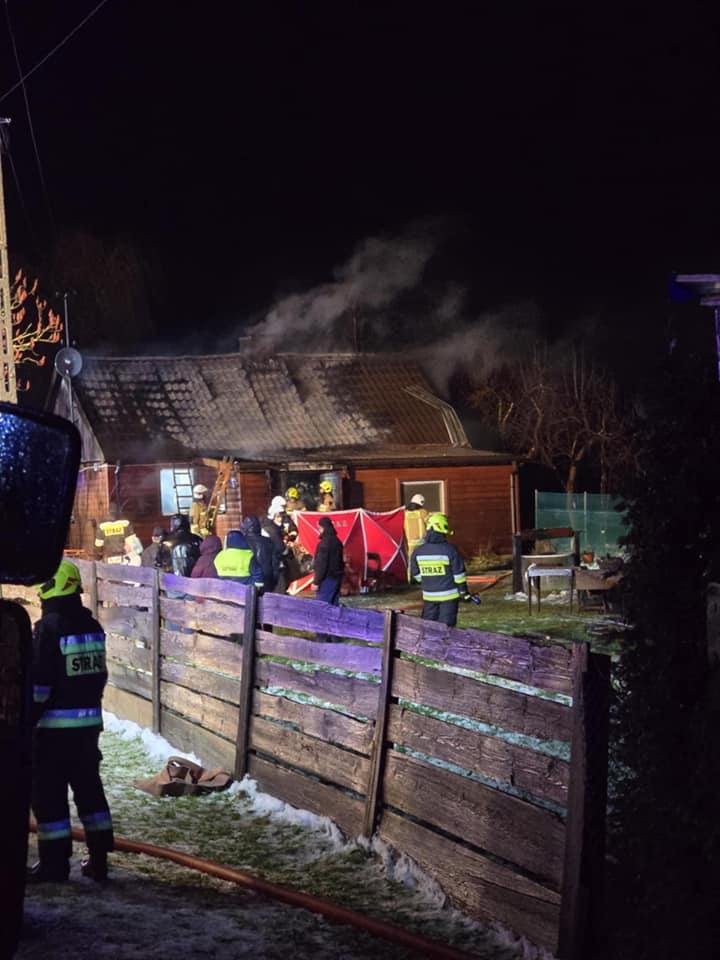 Pożar w Jabłonnie Lackiej. Nie żyje jedna osoba