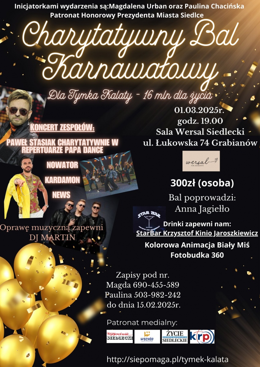 Bal charytatywny dla Tymka Kalaty. Nie może Was zabraknąć