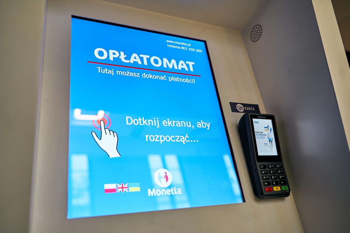 Nowoczesny opłatomat w siedleckim Biurze Obsługi Interesanta
