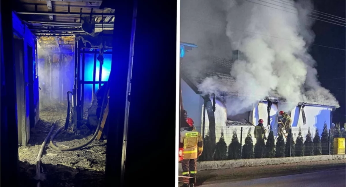 Pożar domu w nocy z 27 na 28 marca – rodzina straciła cały dobytek